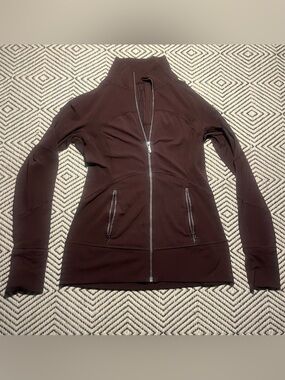 Lululemon Athletica Define Jacket Maroon Burgandy 8